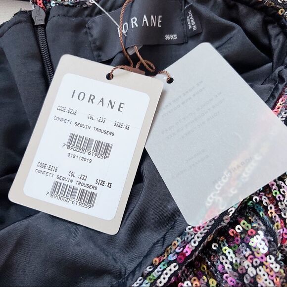 IORANE Confetti Sequin Trousers Multicolor - Picture 12 of 13
